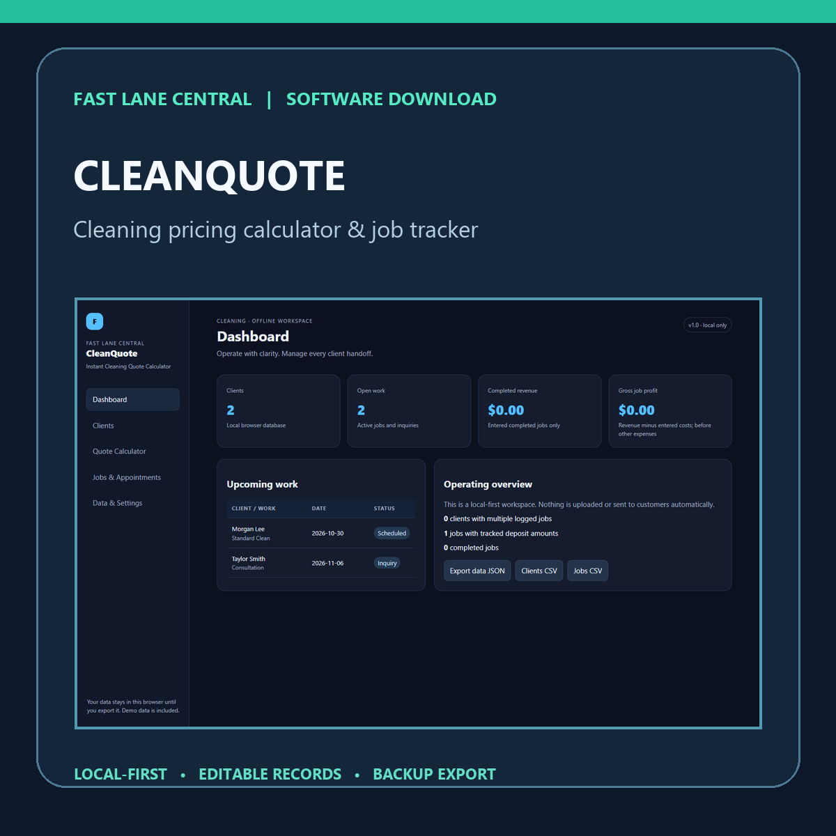 CleanQuote digital product cover